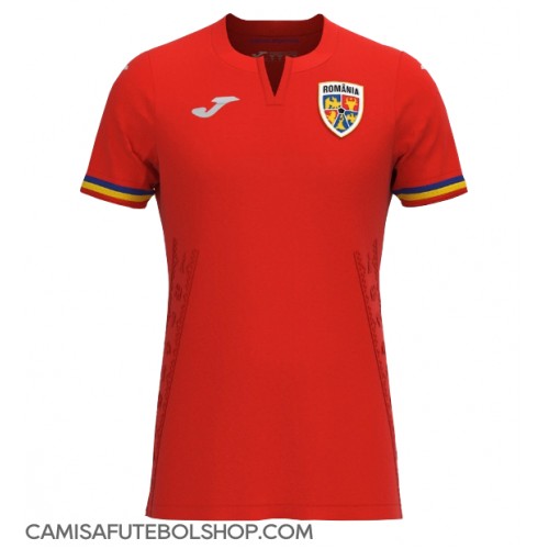 Camisa de time de futebol Romênia Replicas 2º Equipamento Europeu 2024 Manga Curta